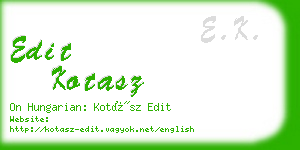 edit kotasz business card